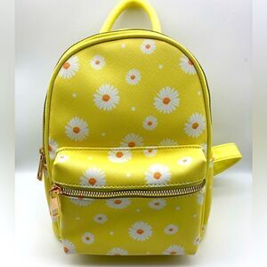LD Like Dreams Women’s Lemon Yellow Daisy Backpack NWOT